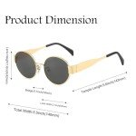 Trendy Retro Oval Sunglasses for Men and Women