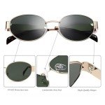 Trendy Retro Oval Sunglasses for Men and Women
