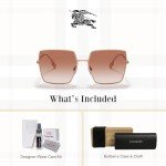 Burberry Daphne Rose Gold Gradient Pink Sunglasses
