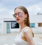 FEISEDY Retro Polarized UV400 Sunglasses for Men & Women