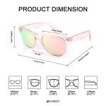 FEISEDY Retro Polarized UV400 Sunglasses for Men & Women