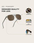 WearMe Pro Polarized Men's Double-Bridge Sunglasses