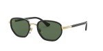 Persol PO2471S Polarized Round Sunglasses – Gold/Black