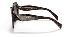 Prada Geometric Tortoise Sunglasses with Brown Lenses