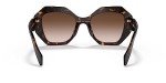 Prada Geometric Tortoise Sunglasses with Brown Lenses