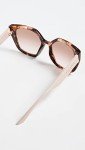 Prada Women's Oversized Cat Eye Sunglasses - Caramel