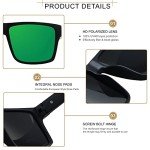 Polarized Oversized Square Sunglasses for All UV Protection