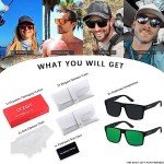 Polarized Oversized Square Sunglasses for All UV Protection