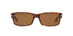 Persol PO2803S Polarized Rectangular Sunglasses - Havana/Brown
