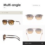 Trendy Retro Rectangle Sunglasses in Tortoiseshell Pink