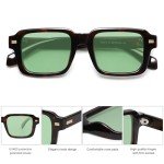 SOJOS Retro Square Polarized Sunglasses - Vintage Style