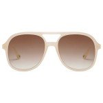 SOJOS Retro Polarized Aviator Sunglasses - Pink/Brown