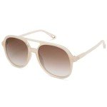 SOJOS Retro Polarized Aviator Sunglasses - Pink/Brown