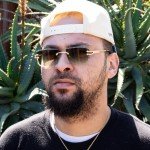 Trendy Green Tint Rimless Square Sunglasses