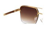 Harleem Rimless Men’s Sunglasses - Gold Brown