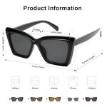 Trendy Oversized Cat Eye Sunglasses for Women