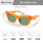 Karsaer Retro Cat Eye Vintage Sunglasses