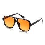 FEISEDY Vintage Square Pilot Sunglasses for All