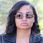 Sleek Slim Dean Rimless Designer Sunglasses (Black)