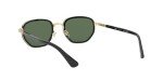 Persol PO2471S Polarized Round Sunglasses – Gold/Black