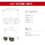 Ray-Ban RB3717 Legend Gold Rectangular Sunglasses + Kit