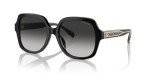 COACH Women's Low Bridge Square Sunglasses - Black/Grey