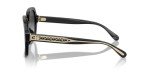 COACH Women's Low Bridge Square Sunglasses - Black/Grey