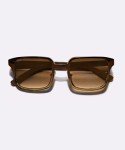Trendy Square Brown Sunglasses for All Ages