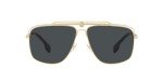Versace Gold Frame Sunglasses with Dark Grey Lenses