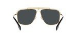 Versace Gold Frame Sunglasses with Dark Grey Lenses