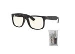 Ray-Ban Justin RB4165 Rubber Black Square Sunglasses