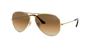 Ray-Ban Classic Gold Aviator Sunglasses - 58 mm