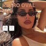 KUGUAOK Retro Cat Eye Sunglasses for Women