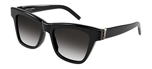 Saint Laurent Women's Gold Frame Sunglasses - Grey Lenses