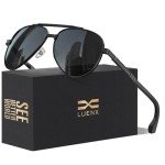LUENX Polarized Aviator Sunglasses for Men