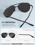 LUENX Polarized Aviator Sunglasses for Men