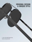 LUENX Polarized Aviator Sunglasses for Men