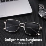 Dollger Retro Square Polarized Sunglasses for Men