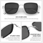 Dollger Retro Square Polarized Sunglasses for Men