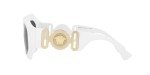 Versace Women's White Frame Sunglasses with Grey Lenses