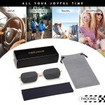 Retro 70s Rectangle Sunglasses for Women