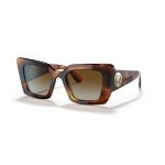 Burberry Light Havana Polarized Square Sunglasses Bundle