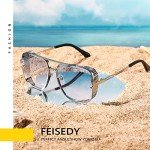 FEISEDY Vintage Aviator Metal Sunglasses B2894
