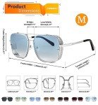 FEISEDY Vintage Aviator Metal Sunglasses B2894