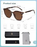 SOJOS Retro Round Sunglasses with Tortoise Frame