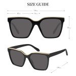 Trendy Oversized Polarized Square Sunglasses for All