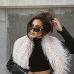 Trendy Black Rectangle Sunglasses with Gold Accent