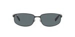 Ray-Ban Black Frame Sunglasses with Green Lenses