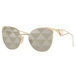 Prada Pale Gold Metal Fashion Sunglasses
