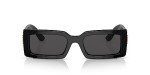Dolce & Gabbana Women's Shiny Black/Grey Sunglasses